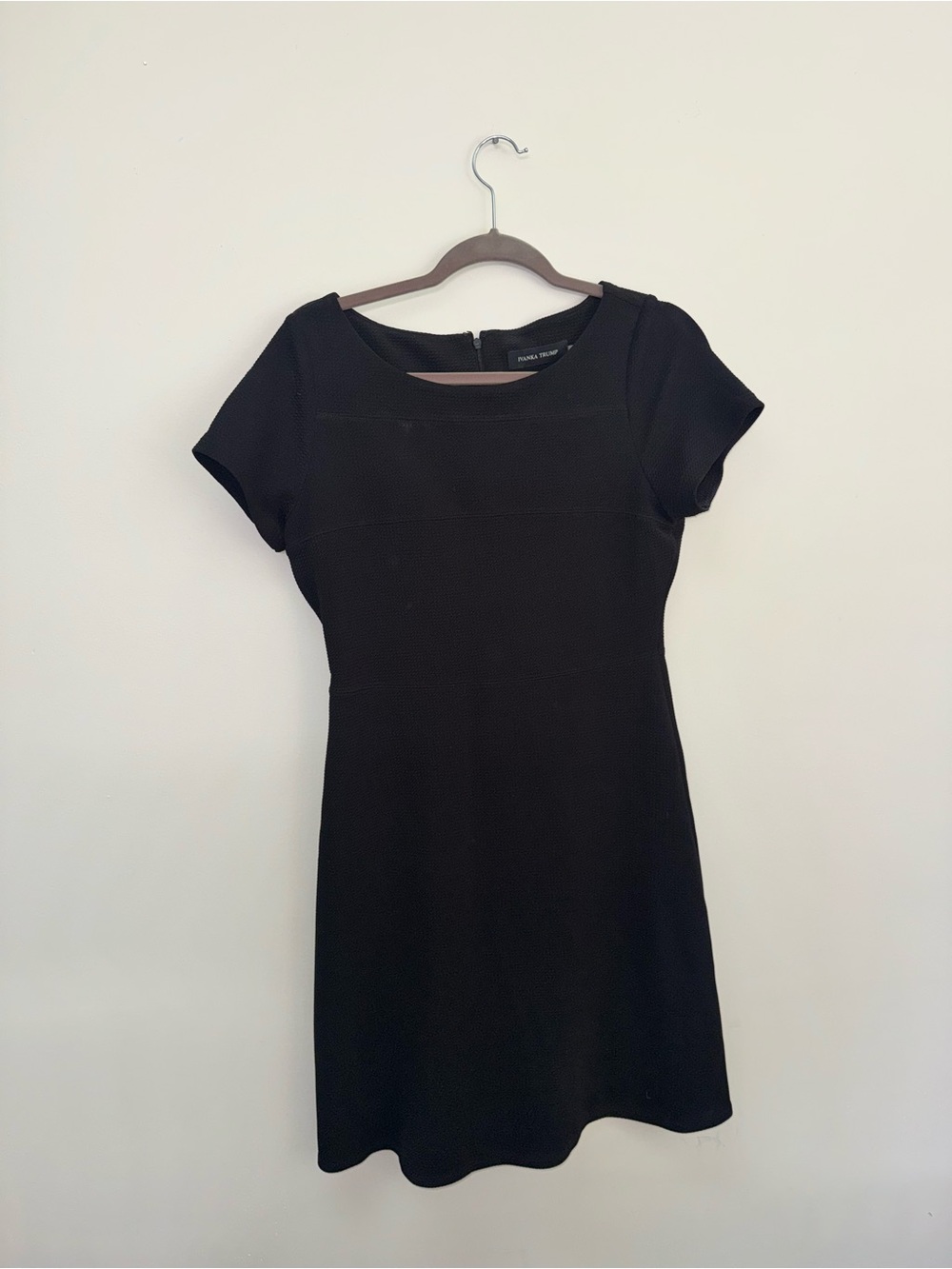 Ivanka Trump Black Short-Sleeve Fit & Flare Mini Dress